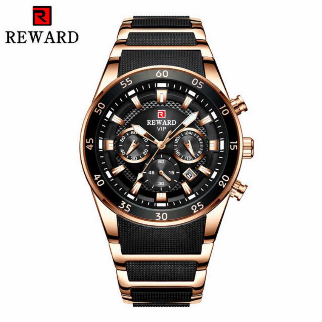 Reward 81011 Waterproof Brand Genuine Multifunctional Quartz Watches